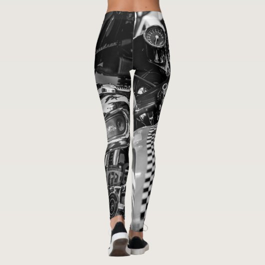 Motorfiets Biker Ride Rider Leggings (Achterkant)