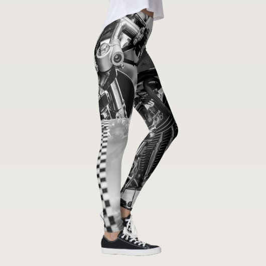 Motorfiets Biker Ride Rider Leggings (Rechts)
