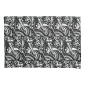 Motorfiets Biker Ride Rider Patroon Kussensloop (Voorkant)