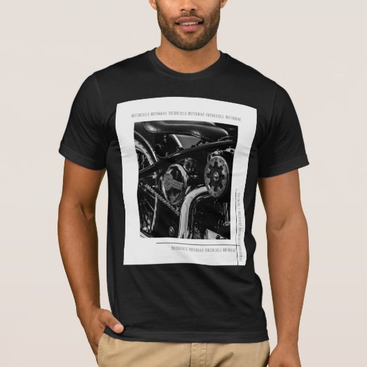 Motorfiets Biker Ride Rider T-shirt (Voorkant)