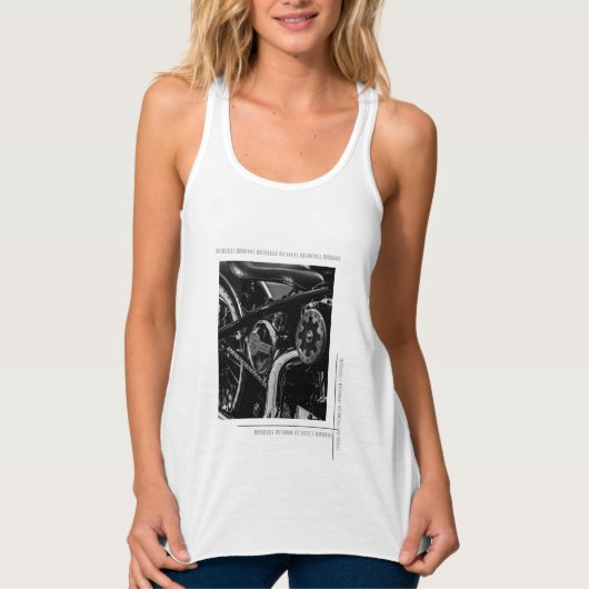 Motorfiets Biker Ride Rider Tanktop (Voorkant)