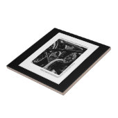 Motorfiets Biker Ride Rider Tegeltje (Zijkant)