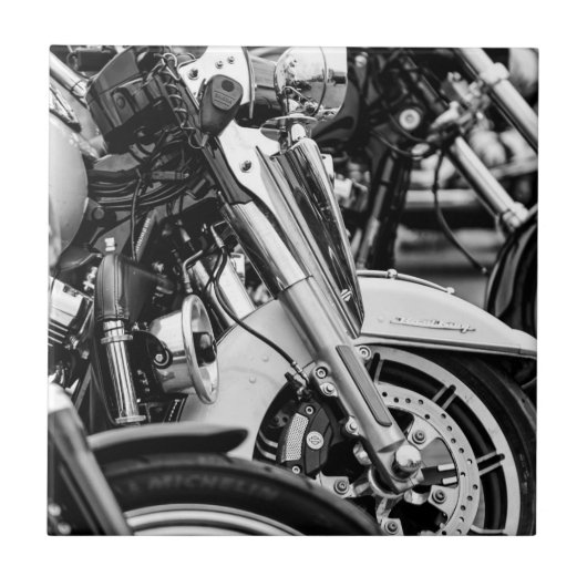 Motorfiets Biker Ride Rider Tegeltje (Voorkant)