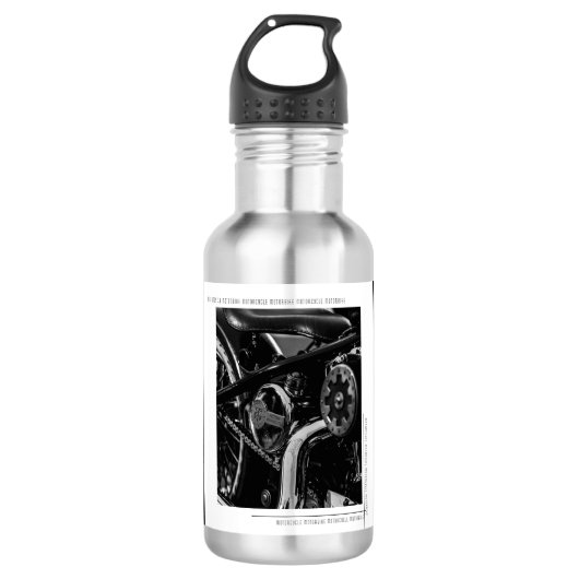 Motorfiets Biker Ride Rider Waterfles (Voorkant)