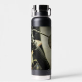 Motorfiets Biker Ride Rider Waterfles (Achterkant)