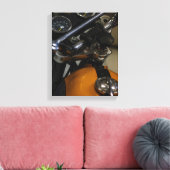 Motorfiets Biker Rider Bike Canvas Afdruk (Insitu (Woonkamer))