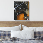 Motorfiets Biker Rider Bike Canvas Afdruk (Insitu (Slaapkamer))