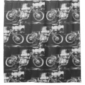 Motorfiets Biker Rider Bike Douchegordijn (Voorkant)