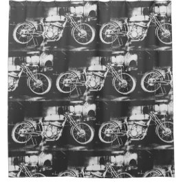 Motorfiets Biker Rider Bike Douchegordijn