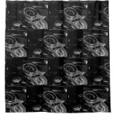 Motorfiets Biker Rider Bike Douchegordijn (Voorkant)