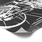 Motorfiets Biker Rider Bike Poster (Hoek)