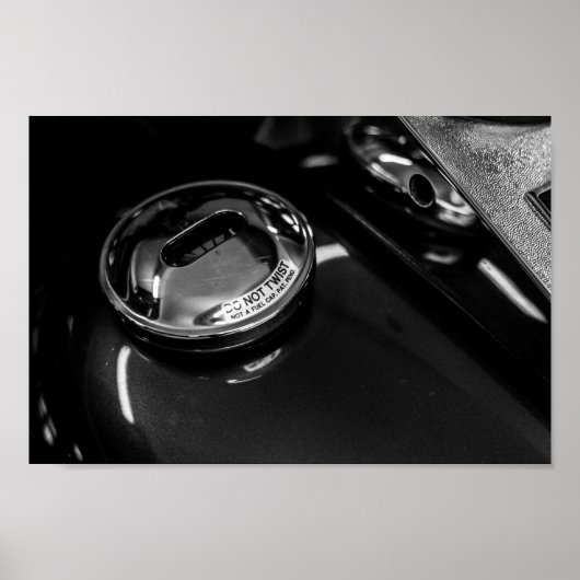 Motorfiets Biker Rider Bike Poster (Voorkant)