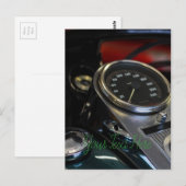 Motorfiets Biker Rider Briefkaart (Voorkant / Achterkant)