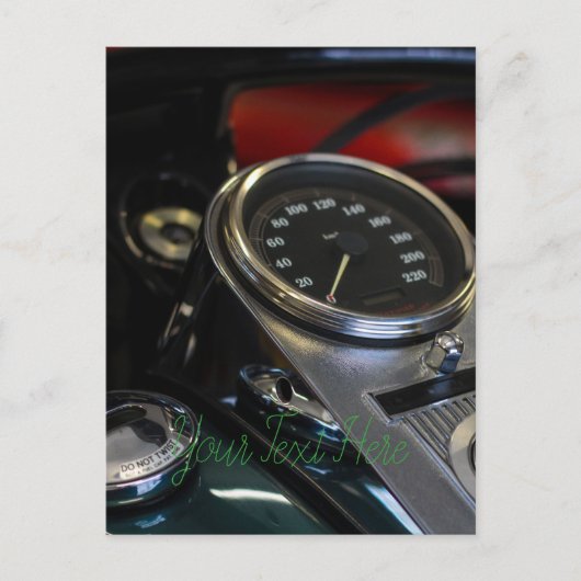 Motorfiets Biker Rider Briefkaart (Voorkant)