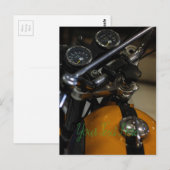 Motorfiets Biker Rider Briefkaart (Voorkant / Achterkant)