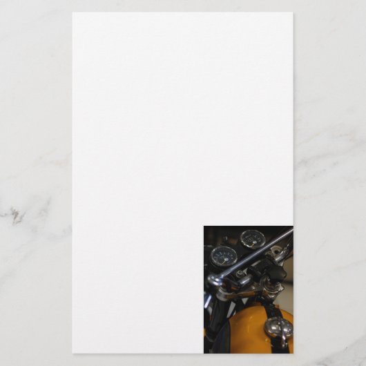 Motorfiets Biker Rider Briefpapier (Voorkant)