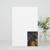 Motorfiets Biker Rider Briefpapier (Staand voorkant)