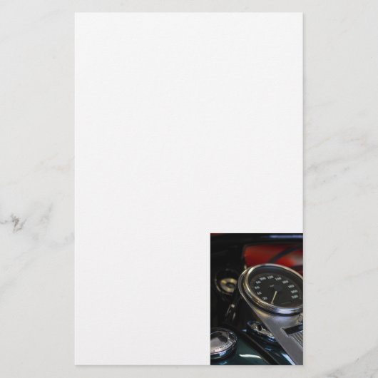 Motorfiets Biker Rider Briefpapier (Voorkant)