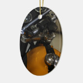 Motorfiets Biker Rider Keramisch Ornament (Links)