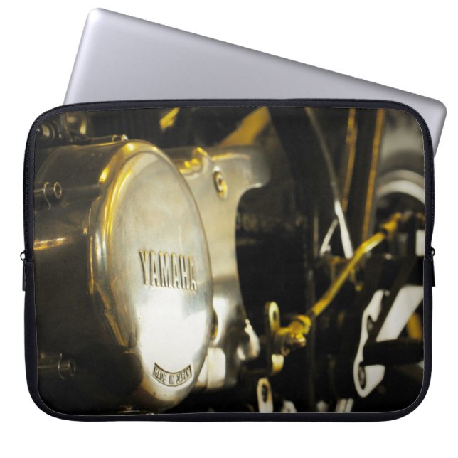 Motorfiets Biker Rider Laptop Sleeve (Voorkant)