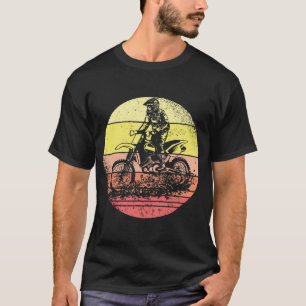 Motorfiets Biker Rider Motorcross Bike Retro T-shirt