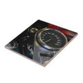 Motorfiets Biker Rider Tegeltje (Zijkant)