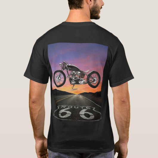 Motorfiets - Biker - SRF T-shirt (Achterkant)