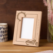 Motorfiets Biker Steel Horse 4x6P Gegraveerde Lijstjes (Links)