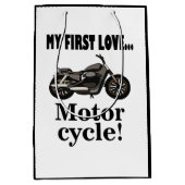 Motorfiets Biker Verjaardag Motorfiets Medium Cadeauzakje (Voorkant)