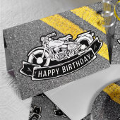 Motorfiets Biker Verjaardagsfeestje Aangepast Kaart