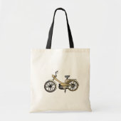 Motorfiets Bikers Retro Tote Bag (Voorkant)