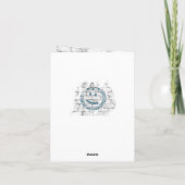 Motorfiets 'Birthday 32nf heeft het nog steeds Kaart (Achterkant)