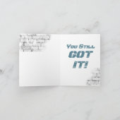 Motorfiets 'Birthday 32nf heeft het nog steeds Kaart (Binnen)