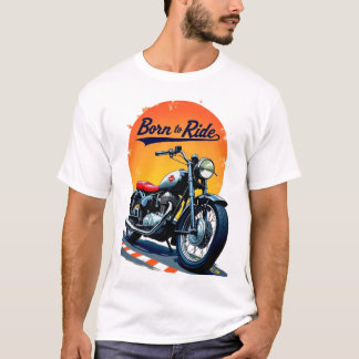  motorfiets 'Born to Ride' Art. T-shirt