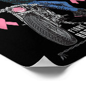 Motorfiets borstkanker krijgers en overlevenden Su Poster (Hoek)