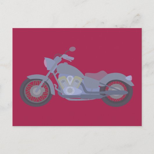Motorfiets Briefkaart (Voorkant)
