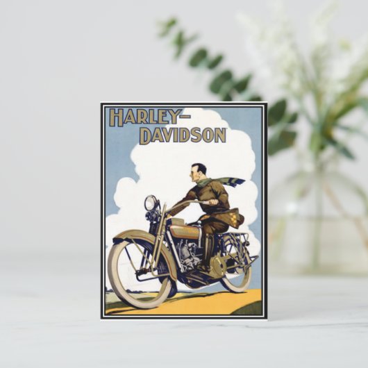 motorfiets briefkaart (Staand voorkant)