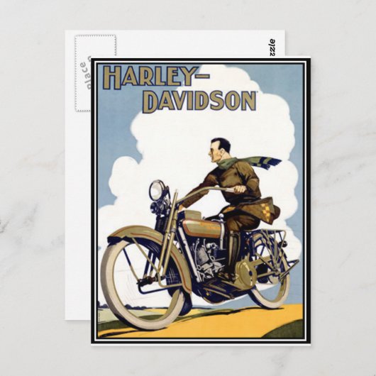 motorfiets briefkaart (Voorkant / Achterkant)