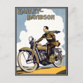 motorfiets briefkaart (Voorkant)