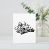 Motorfiets Briefkaart (Staand voorkant)