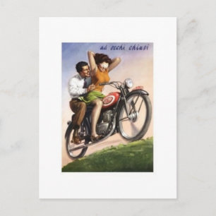  motorfiets briefkaart