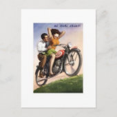  motorfiets briefkaart (Voorkant)