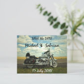 Motorfiets Briefkaart Datum bekendmaking opslaan (Staand voorkant)