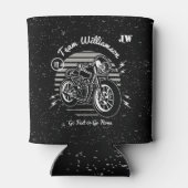 Motorfiets bruidegom beste man bruiloft feest blikjeskoeler (Achterkant)