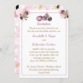 Motorfiets bruiloft uitnodiging