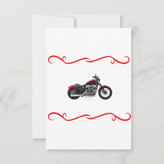 Motorfiets bruiloft uitnodigingen RSVP kaarten (Achterkant)