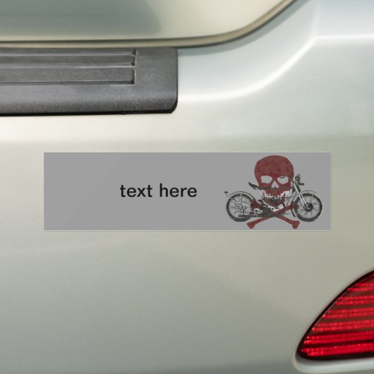 Motorfiets Bumpersticker (Op auto)