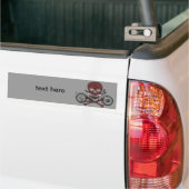 Motorfiets Bumpersticker (Op Truck)