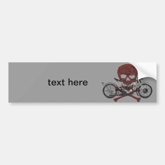 Motorfiets Bumpersticker (Voorkant)