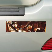 Motorfiets Bumpersticker (Op auto)